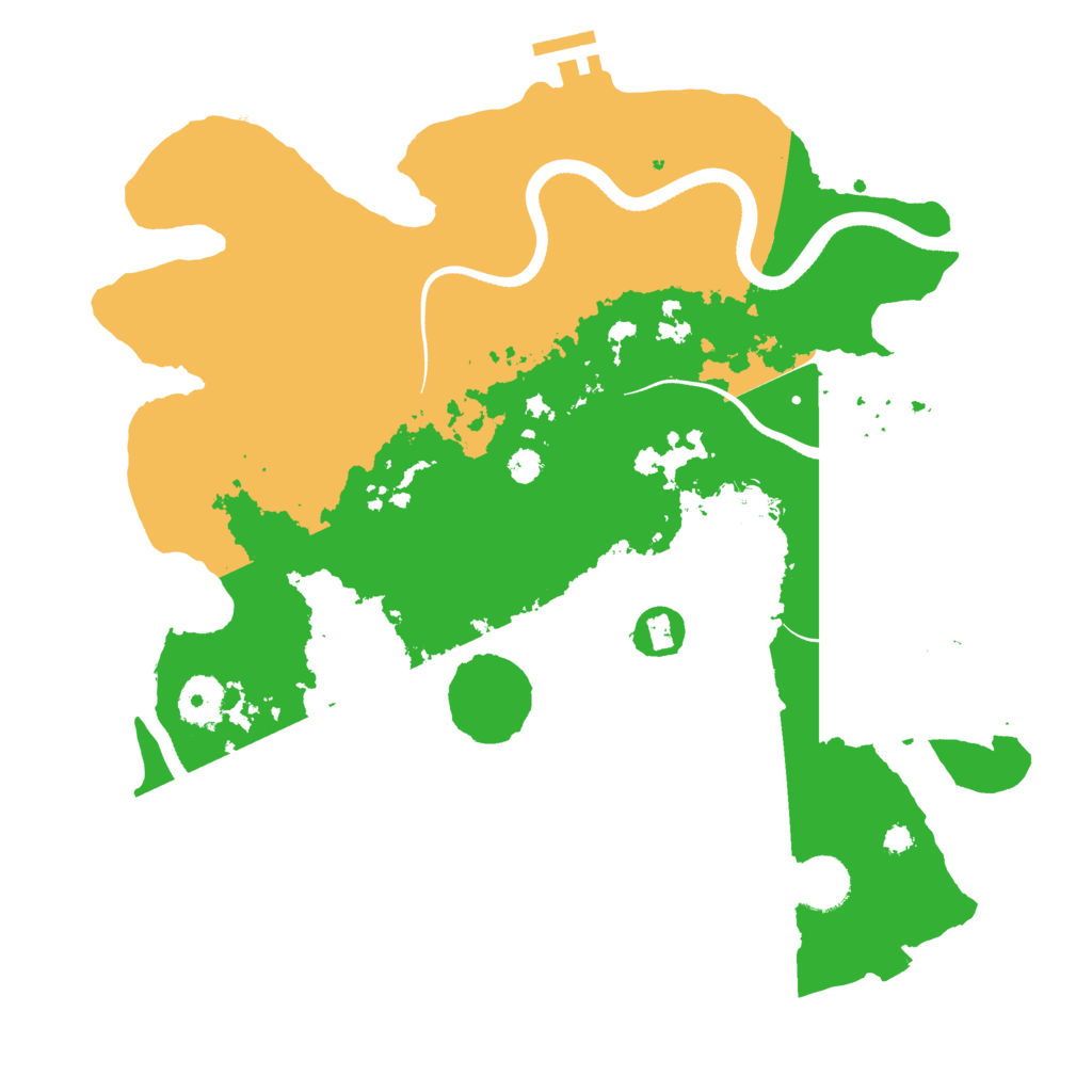 Biome Rust Map: Procedural Map, Size: 3500, Seed: 705401192