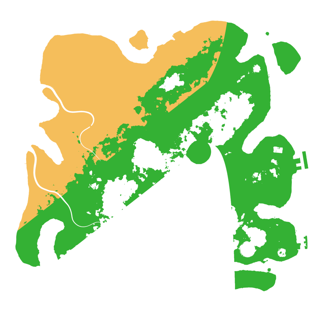 Biome Rust Map: Procedural Map, Size: 3700, Seed: 826450771