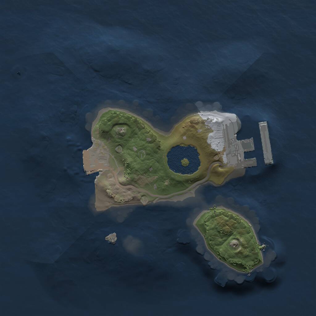 Rust Map: Procedural Map, Size: 1500, Seed: 243243, 2 Monuments
