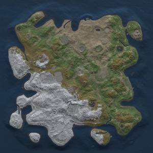 Thumbnail Rust Map: Procedural Map, Size: 4000, Seed: 1008, 18 Monuments