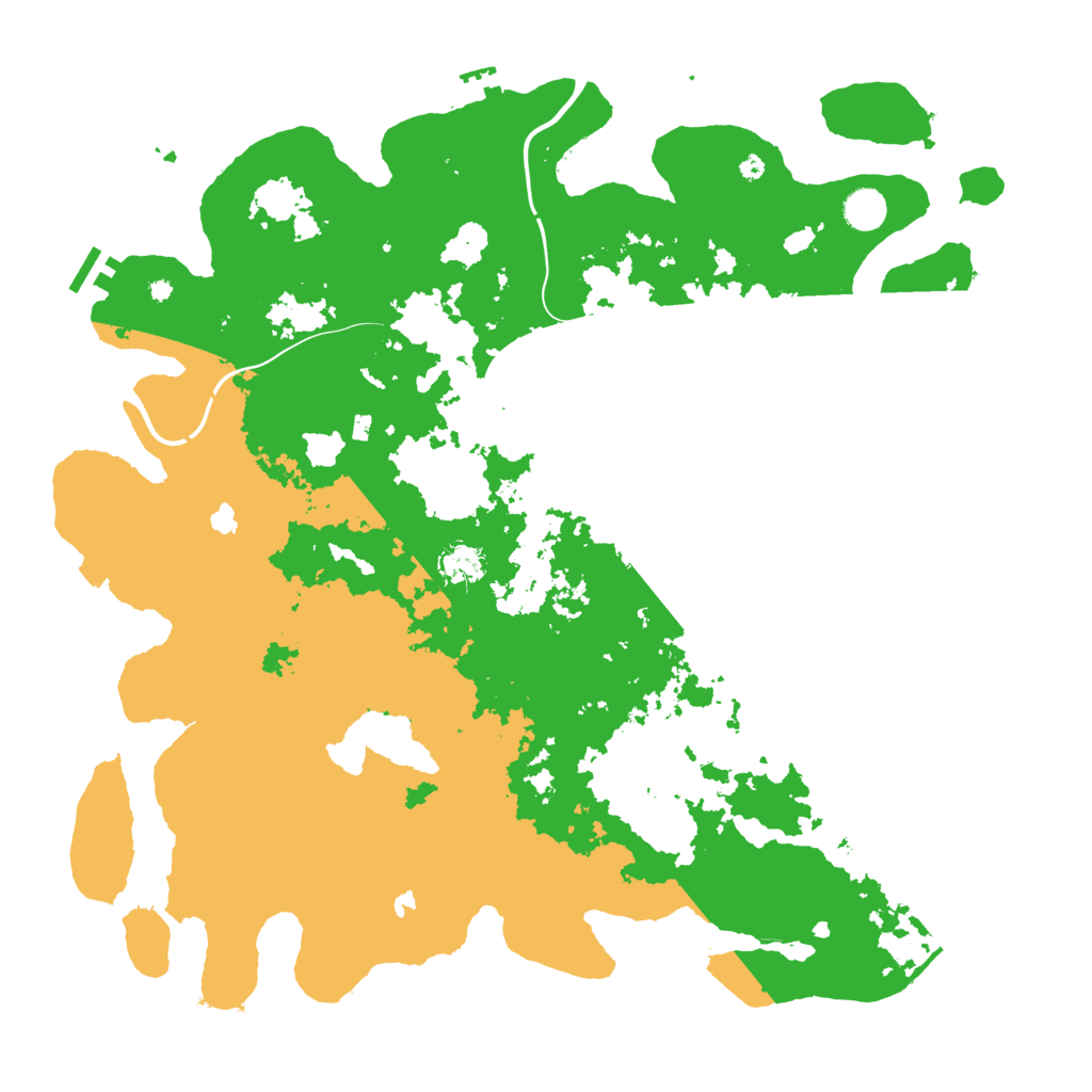 Biome Rust Map: Procedural Map, Size: 4500, Seed: 497700871