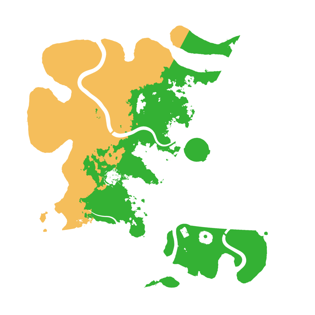Biome Rust Map: Procedural Map, Size: 3500, Seed: 12445309