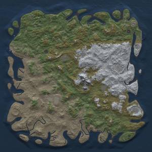 Thumbnail Rust Map: Procedural Map, Size: 6000, Seed: 313, 20 Monuments