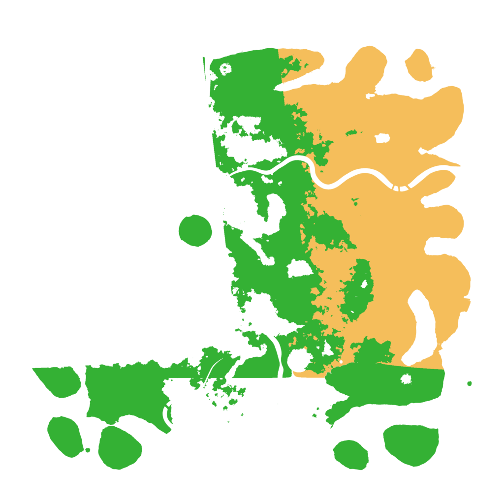 Biome Rust Map: Procedural Map, Size: 4350, Seed: 2022