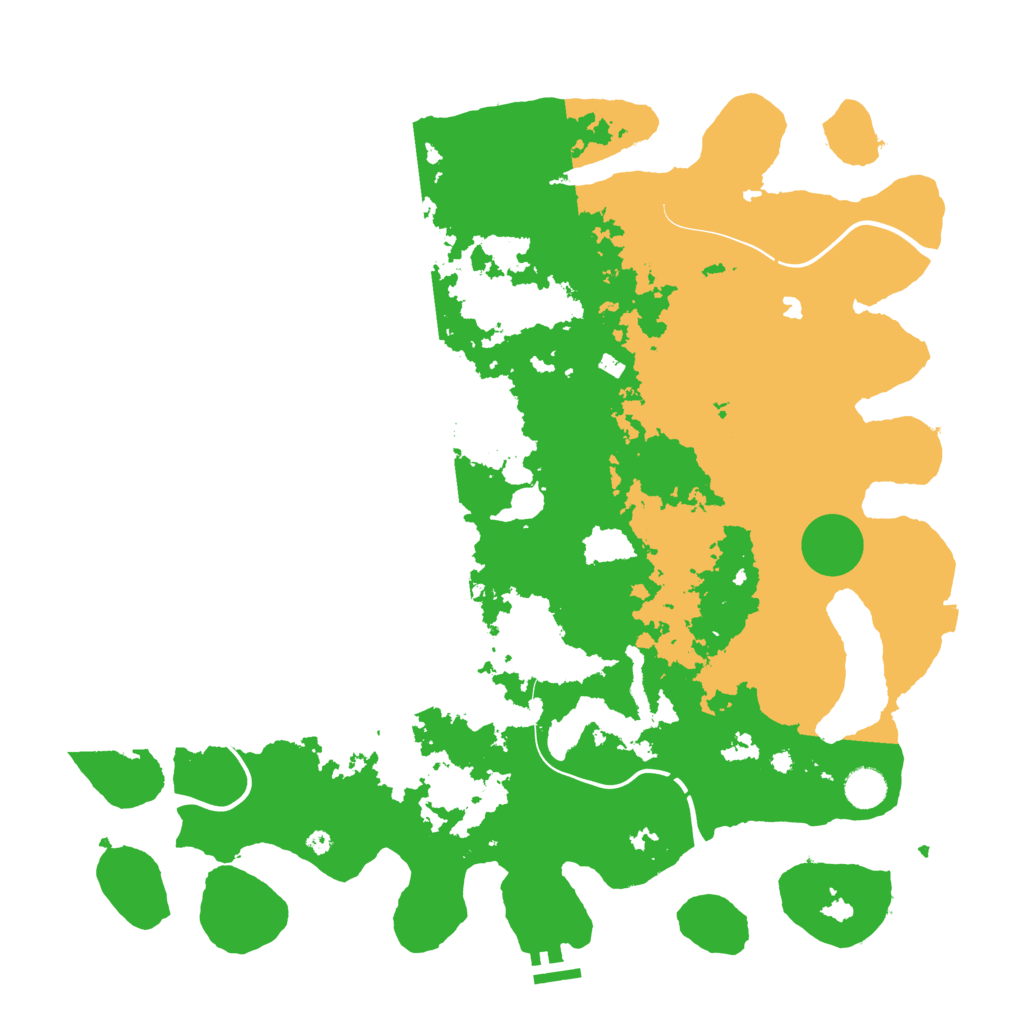 Biome Rust Map: Procedural Map, Size: 4350, Seed: 2022