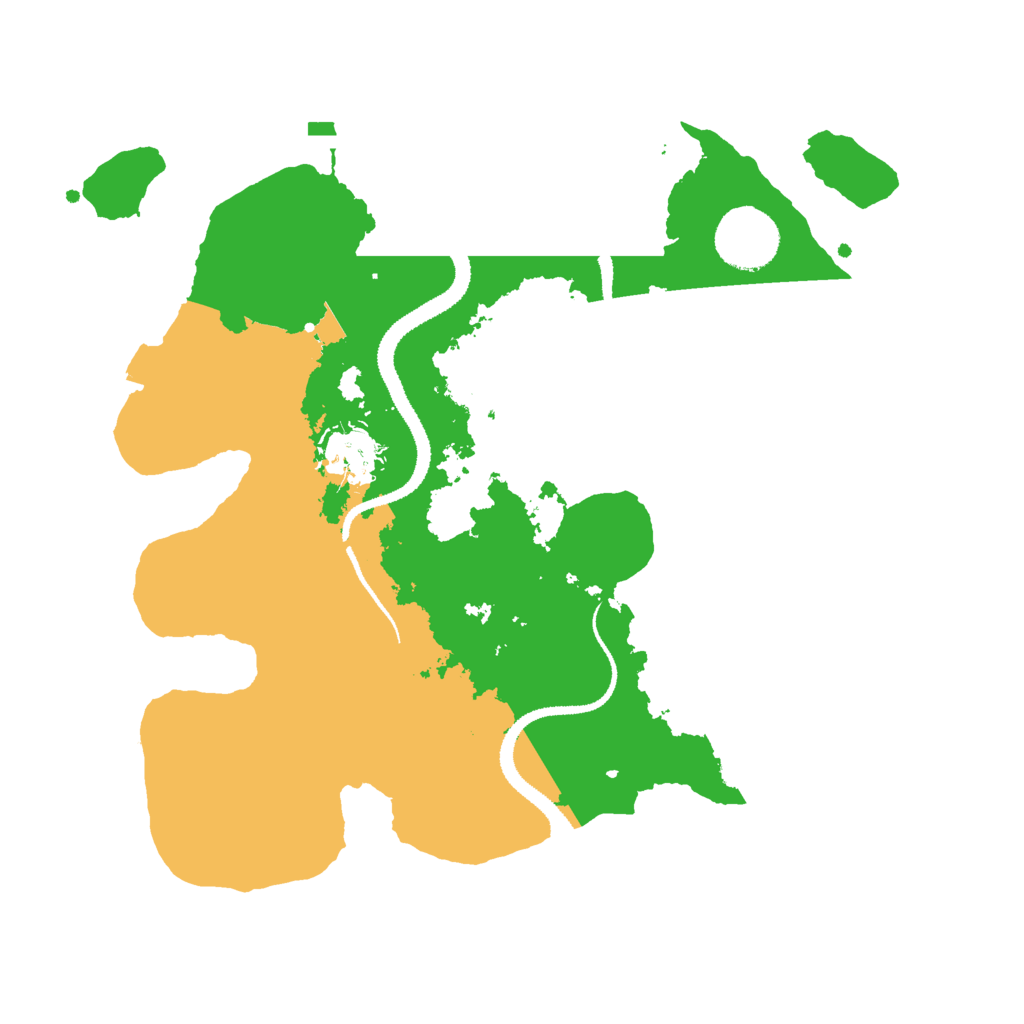 Biome Rust Map: Procedural Map, Size: 3000, Seed: 47543552
