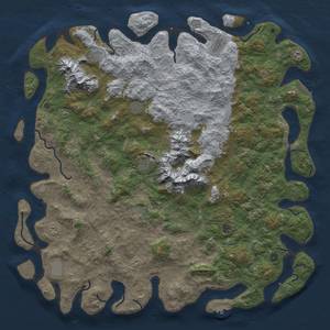 Thumbnail Rust Map: Procedural Map, Size: 6000, Seed: 701674579, 20 Monuments