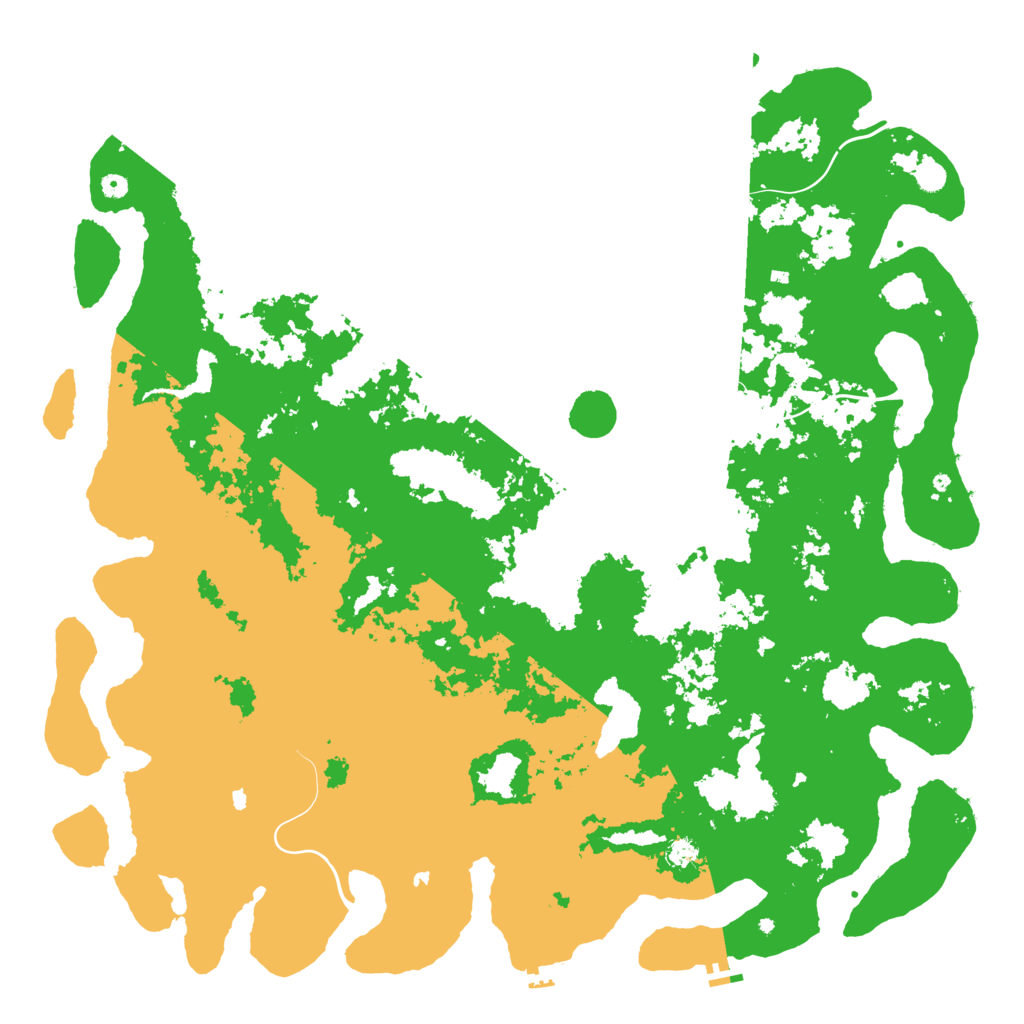 Biome Rust Map: Procedural Map, Size: 6000, Seed: 701674579