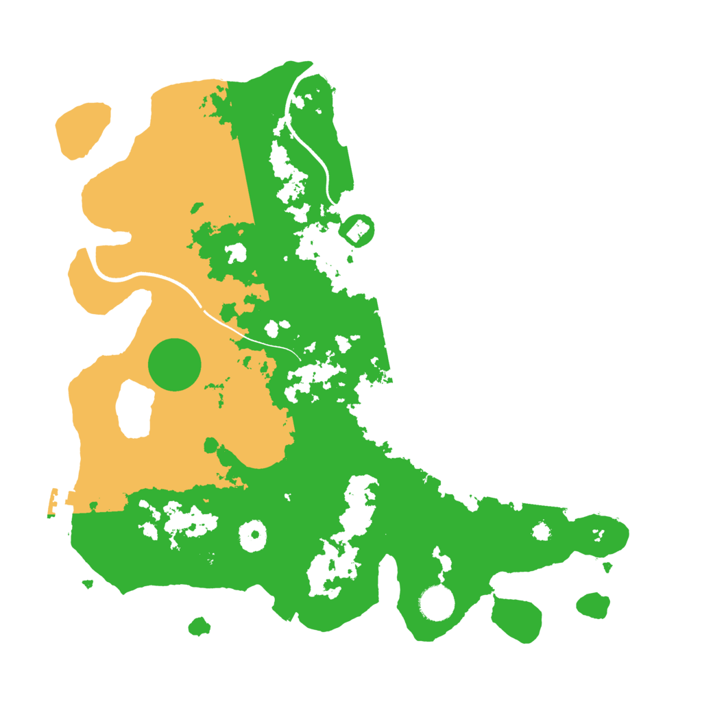 Biome Rust Map: Procedural Map, Size: 3500, Seed: 958093234