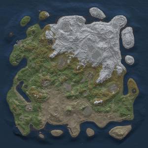 Thumbnail Rust Map: Procedural Map, Size: 4250, Seed: 1366159762, 20 Monuments