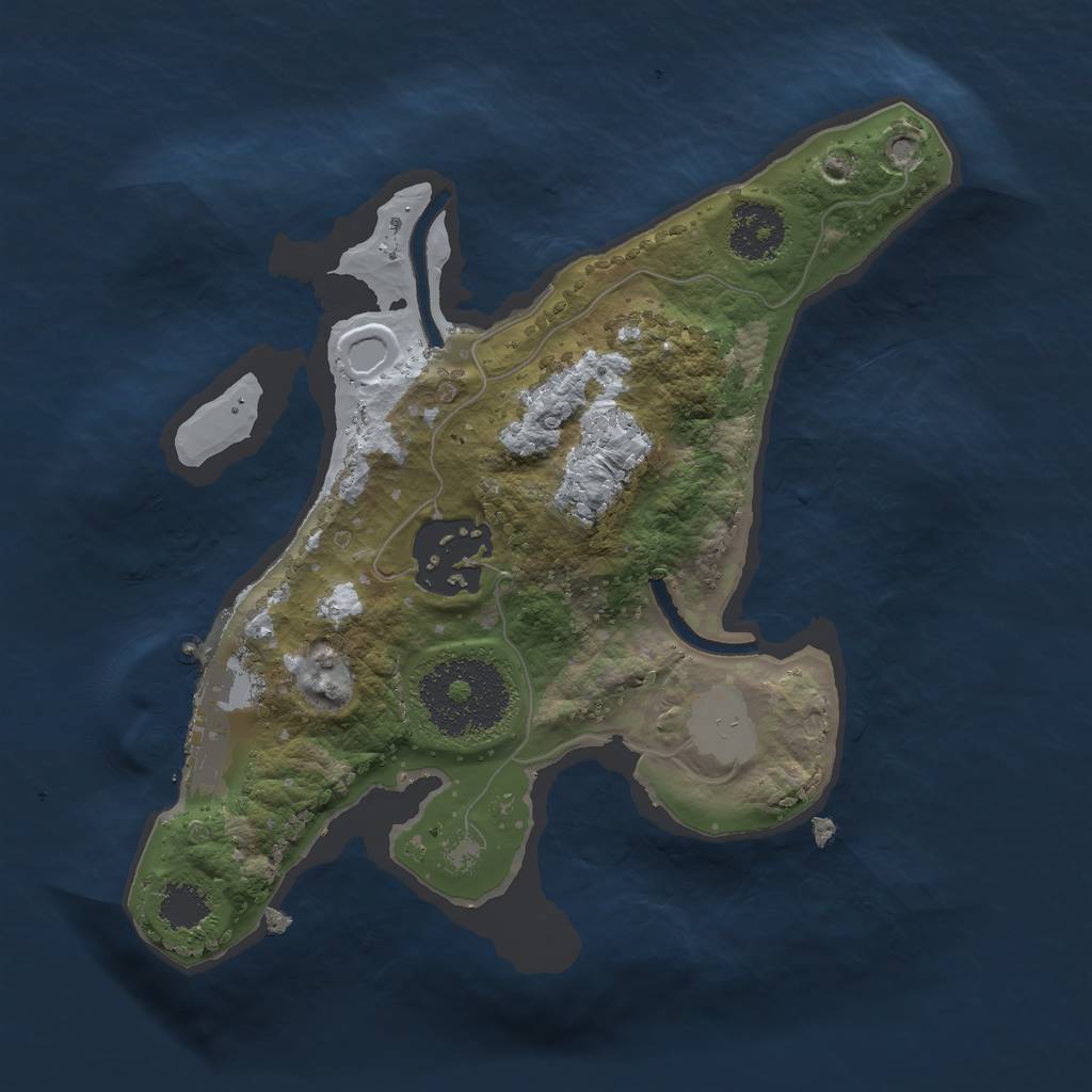Rust Map: Procedural Map, Size: 2000, Seed: 5846327, 7 Monuments