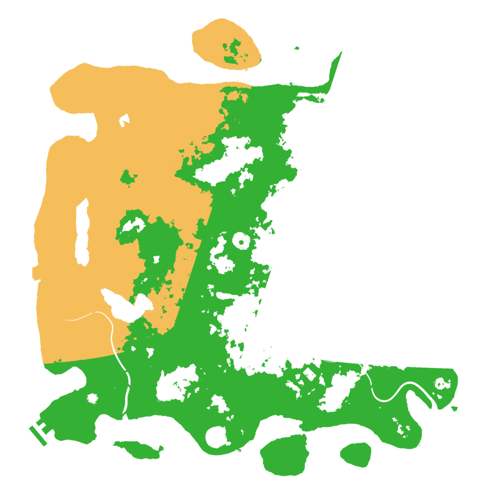 Biome Rust Map: Procedural Map, Size: 4300, Seed: 366420547