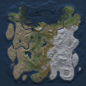 Thumbnail Rust Map: Procedural Map, Size: 4250, Seed: 1827779688, 16 Monuments