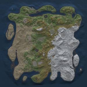 Thumbnail Rust Map: Procedural Map, Size: 4250, Seed: 1827779688, 20 Monuments