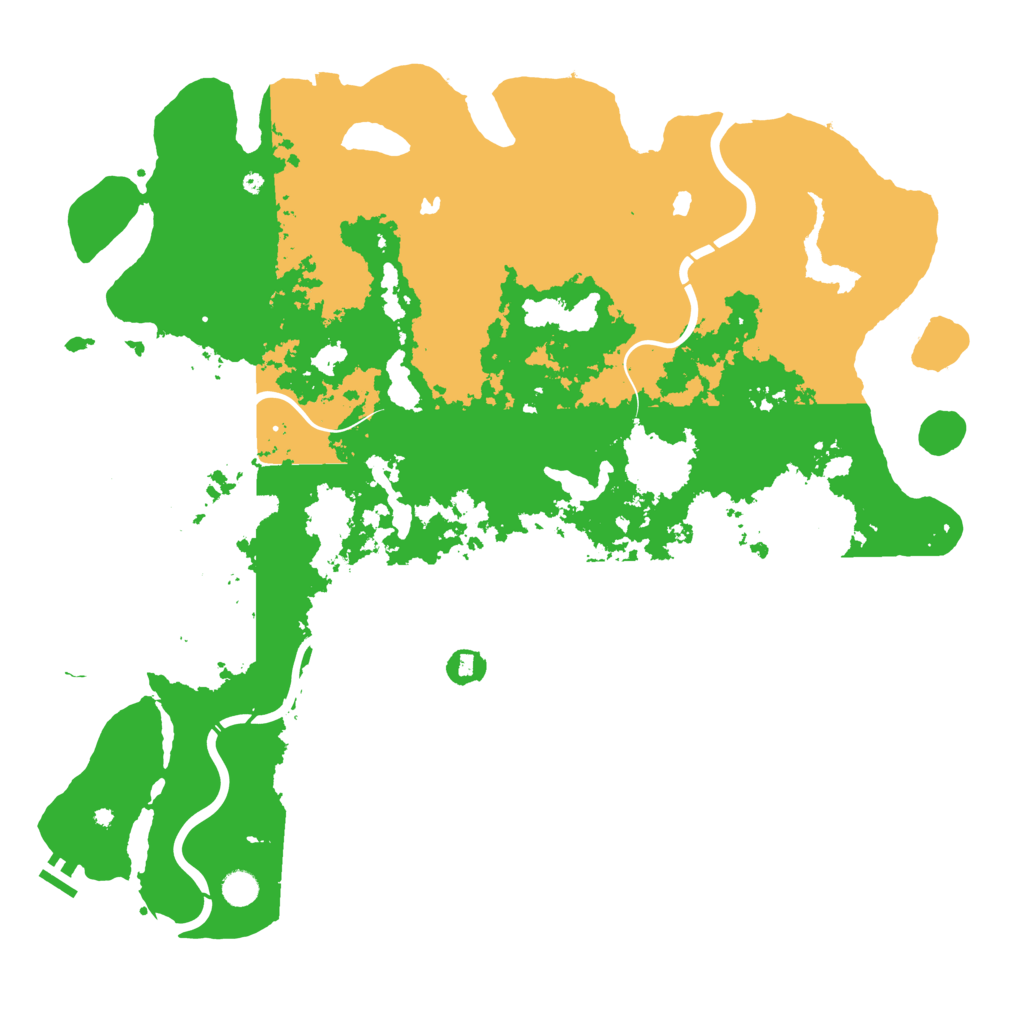Biome Rust Map: Procedural Map, Size: 5000, Seed: 36963