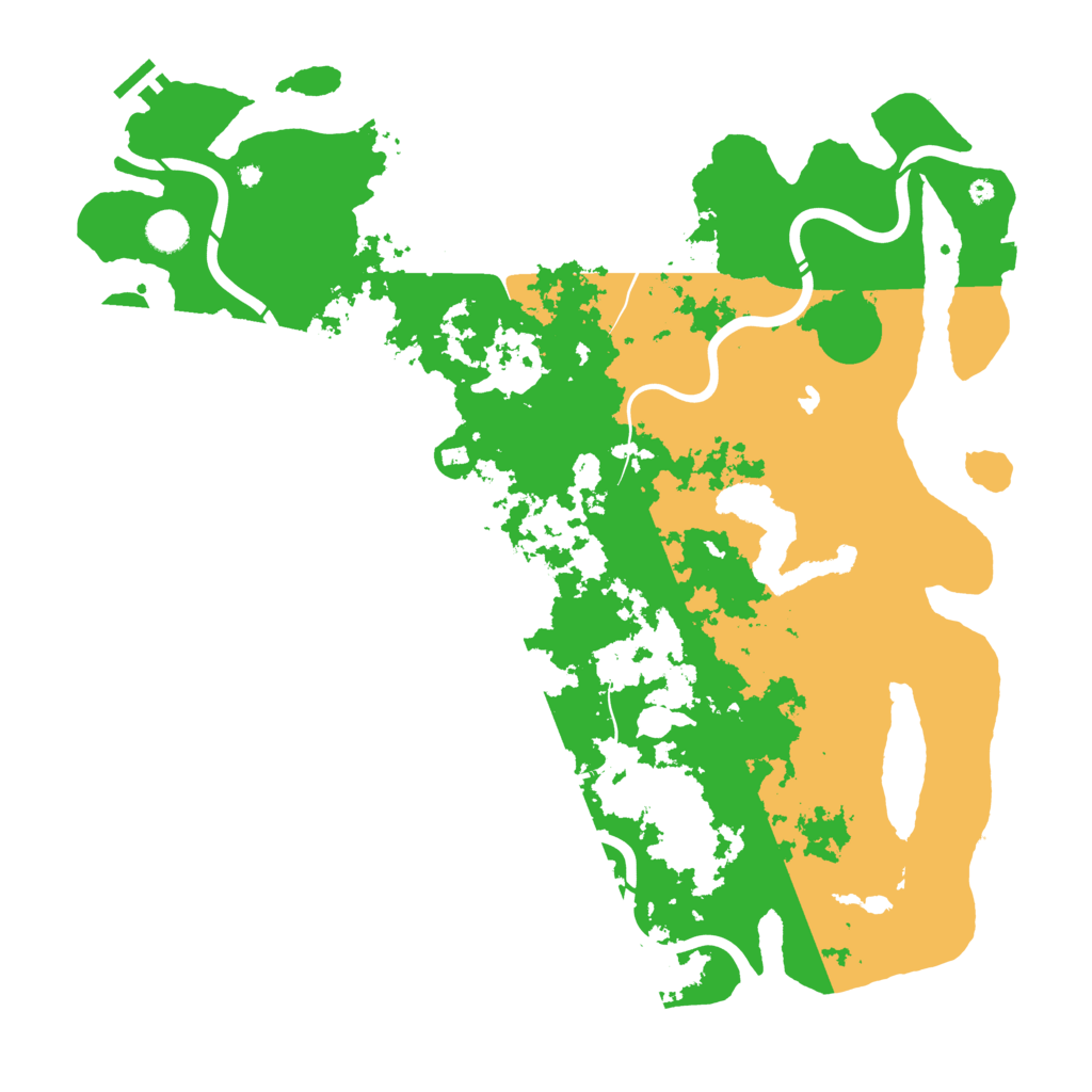 Biome Rust Map: Procedural Map, Size: 4500, Seed: 80522
