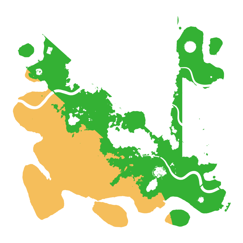 Biome Rust Map: Procedural Map, Size: 3700, Seed: 310042771