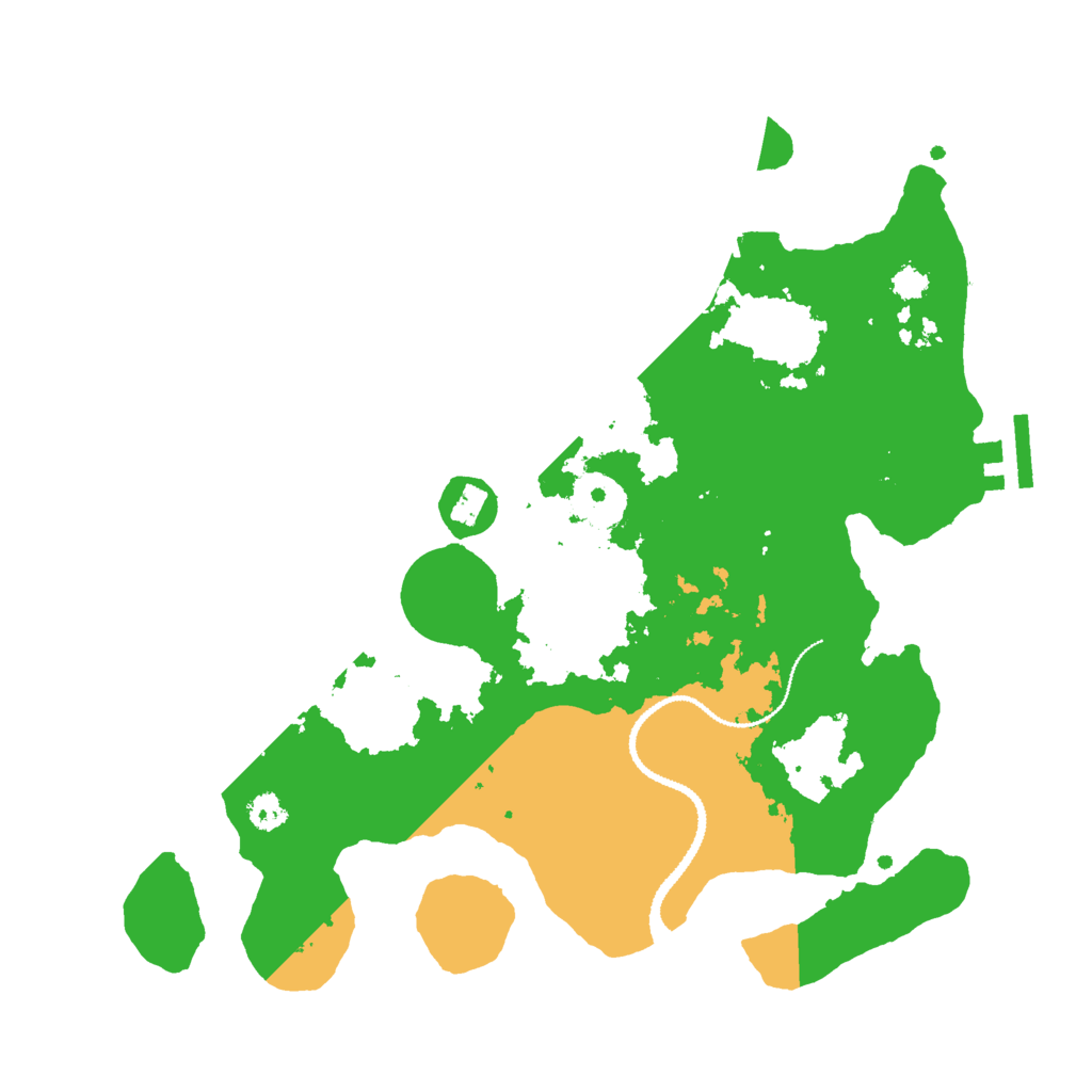 Biome Rust Map: Procedural Map, Size: 3000, Seed: 1057395029