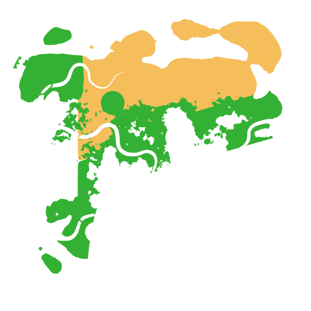 Biome Rust Map: Procedural Map, Size: 3500, Seed: 7951365