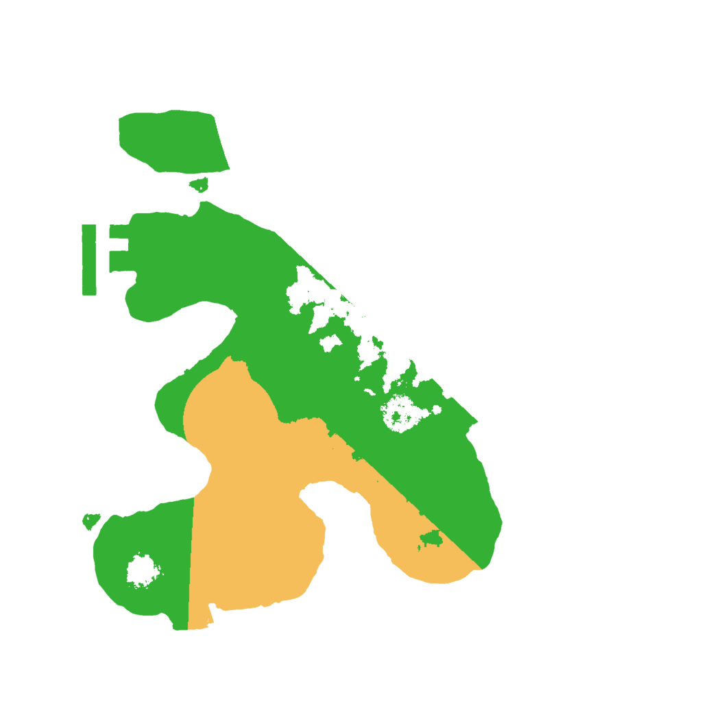 Biome Rust Map: Procedural Map, Size: 2000, Seed: 121511