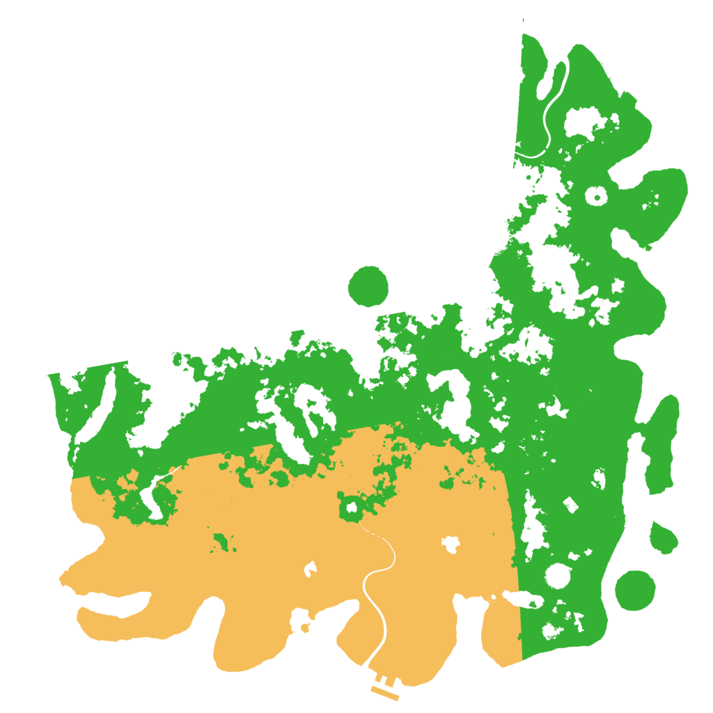 Biome Rust Map: Procedural Map, Size: 5000, Seed: 1211296753