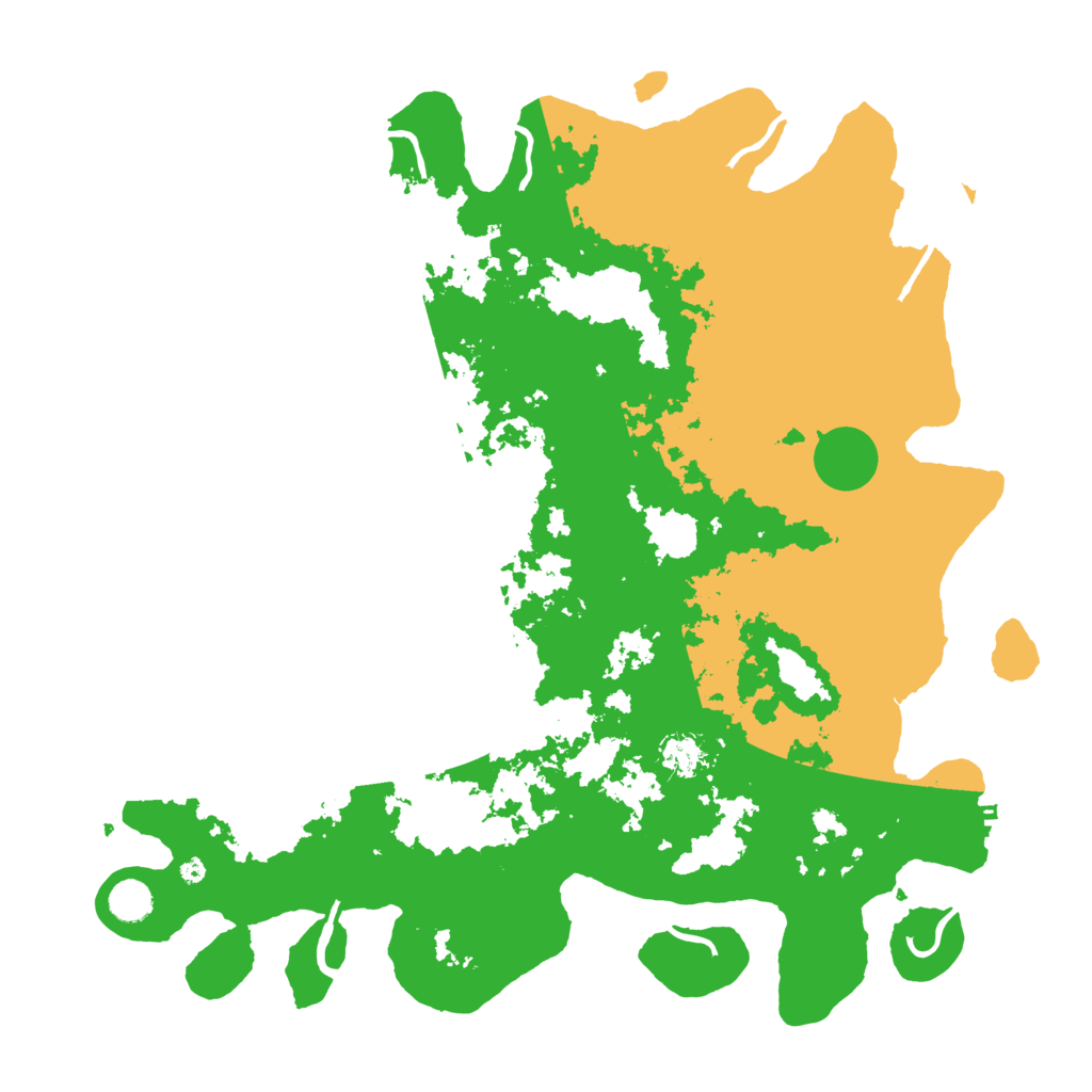 Biome Rust Map: Procedural Map, Size: 4500, Seed: 10666
