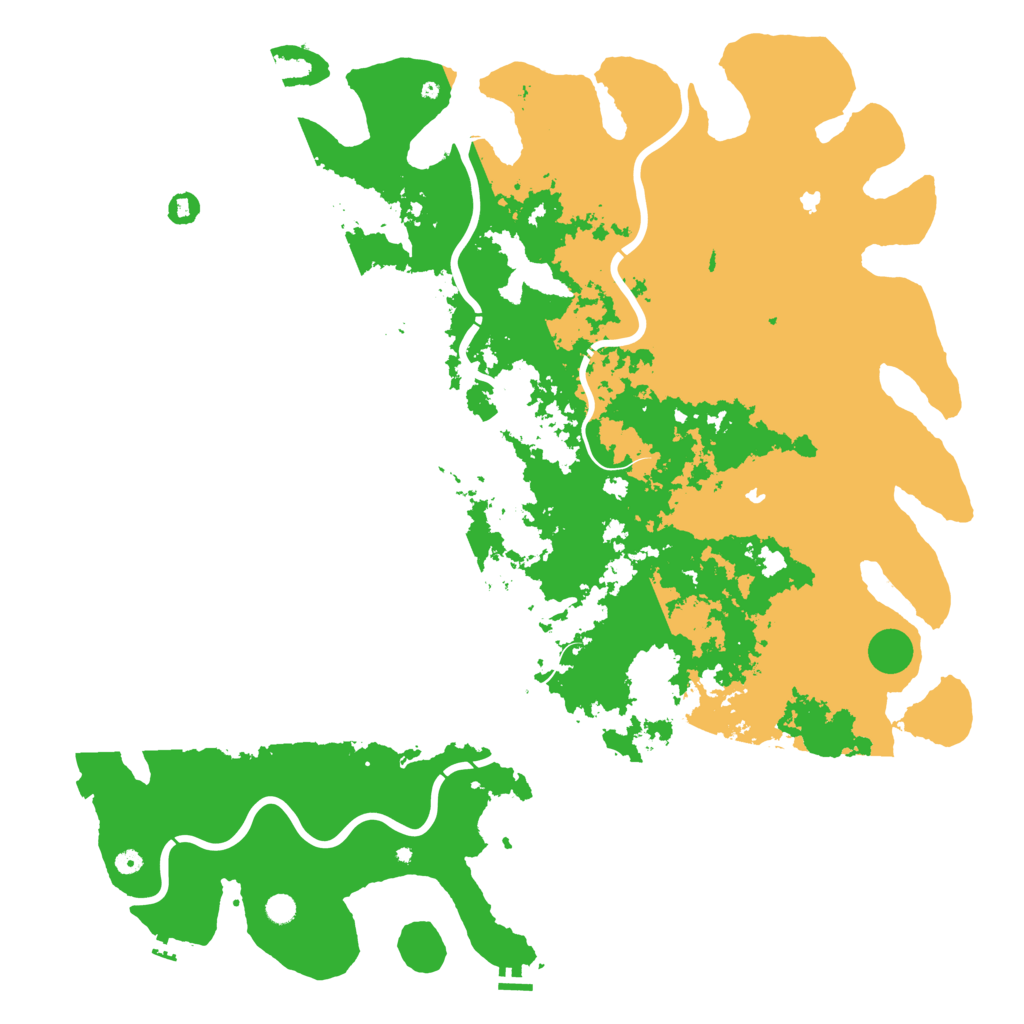 Biome Rust Map: Procedural Map, Size: 6000, Seed: 134556345
