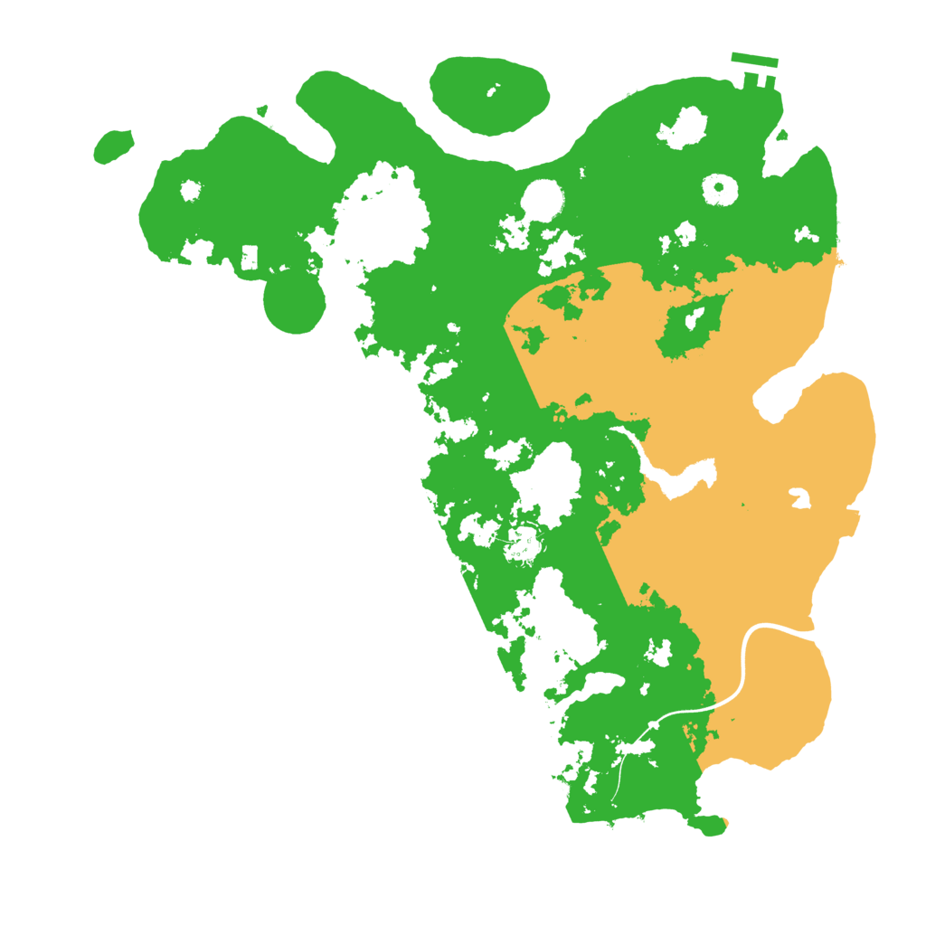 Biome Rust Map: Procedural Map, Size: 4000, Seed: 1009