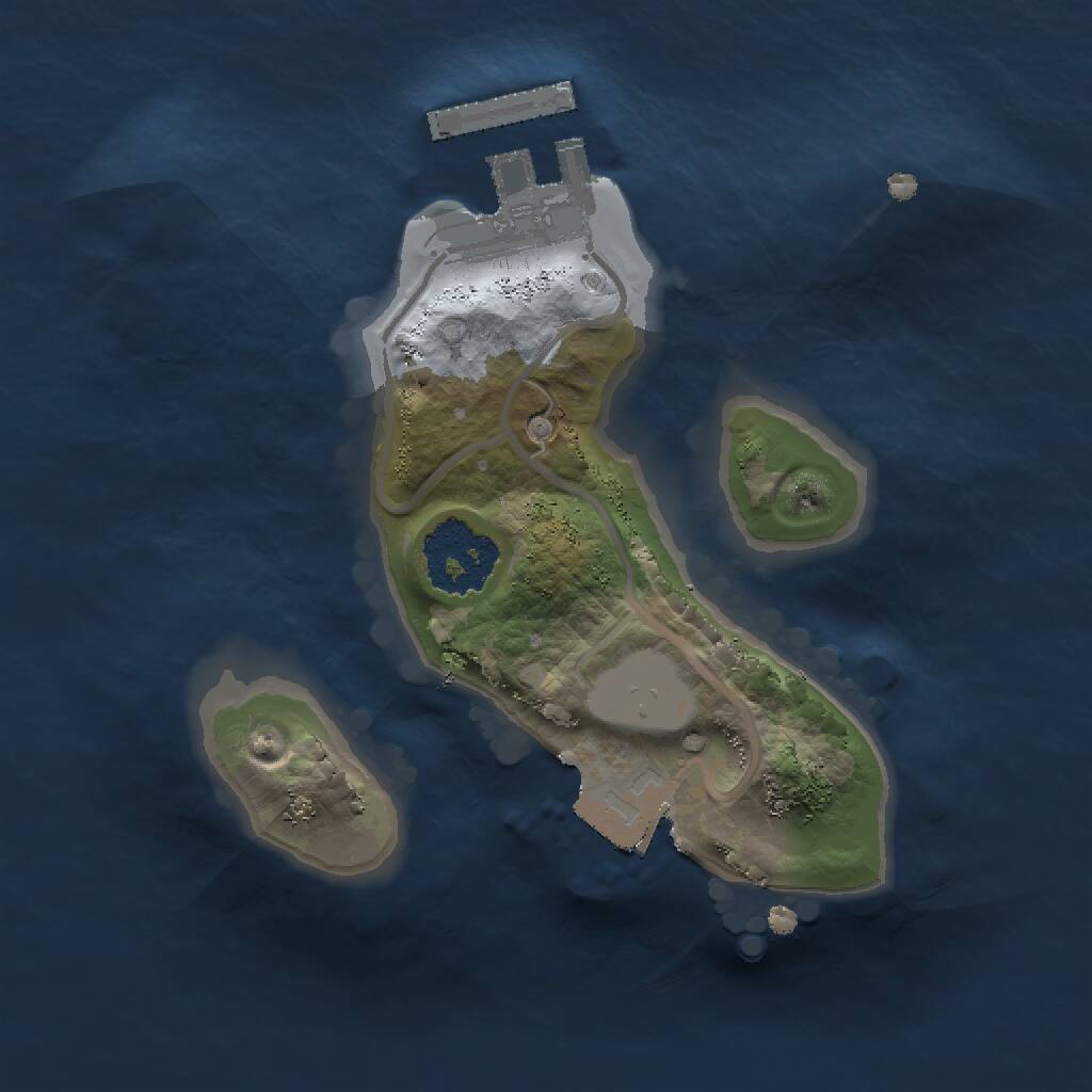 Rust Map: Procedural Map, Size: 1500, Seed: 1532, 2 Monuments