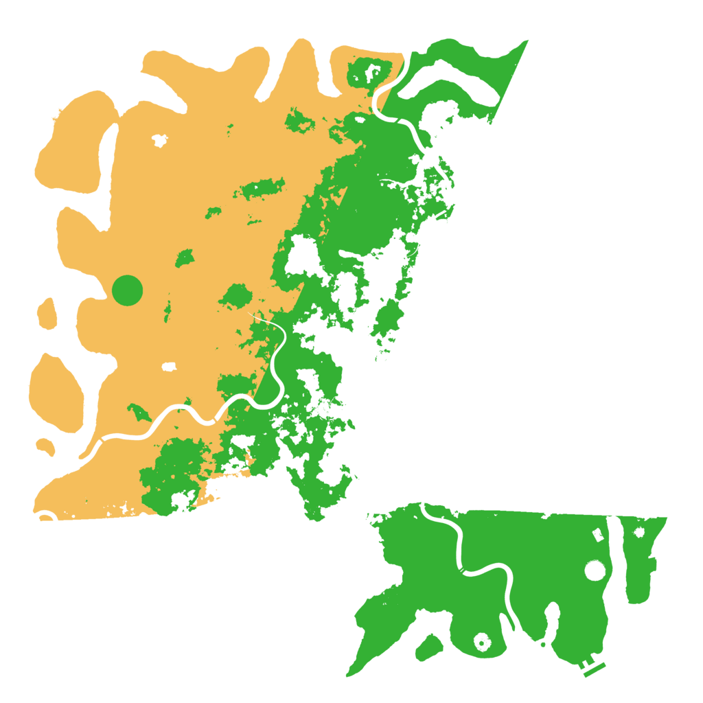 Biome Rust Map: Procedural Map, Size: 6000, Seed: 166660890
