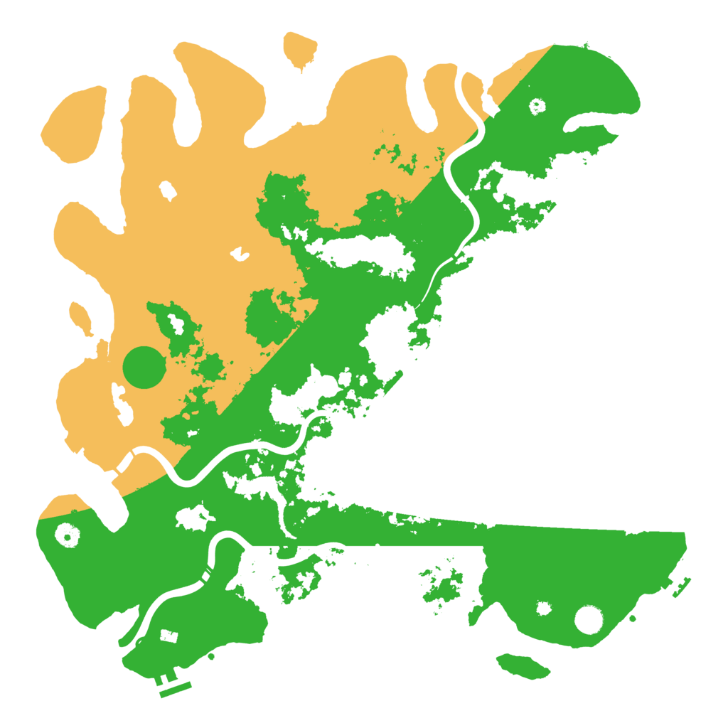 Biome Rust Map: Procedural Map, Size: 4500, Seed: 40652913