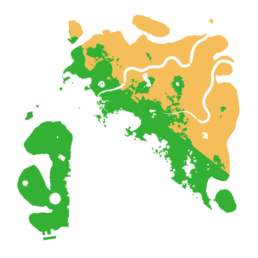 Biome Rust Map: Procedural Map, Size: 4000, Seed: 258504