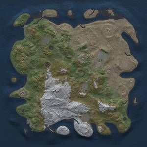 Thumbnail Rust Map: Procedural Map, Size: 4250, Seed: 91907541, 20 Monuments