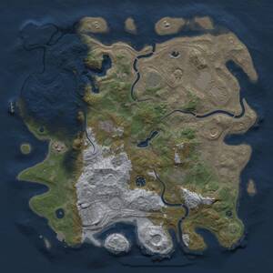 Thumbnail Rust Map: Procedural Map, Size: 4250, Seed: 91907541, 15 Monuments