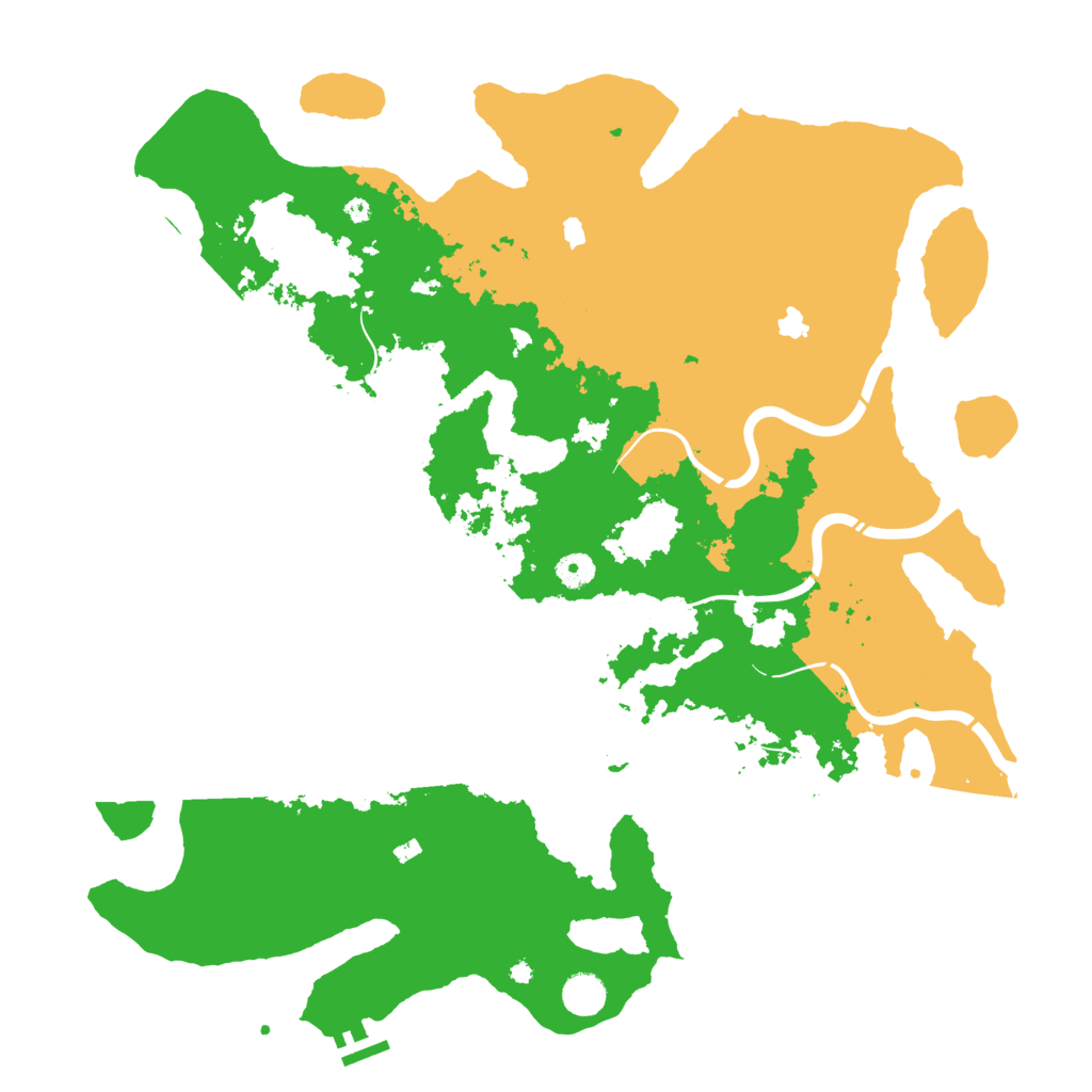 Biome Rust Map: Procedural Map, Size: 4500, Seed: 725