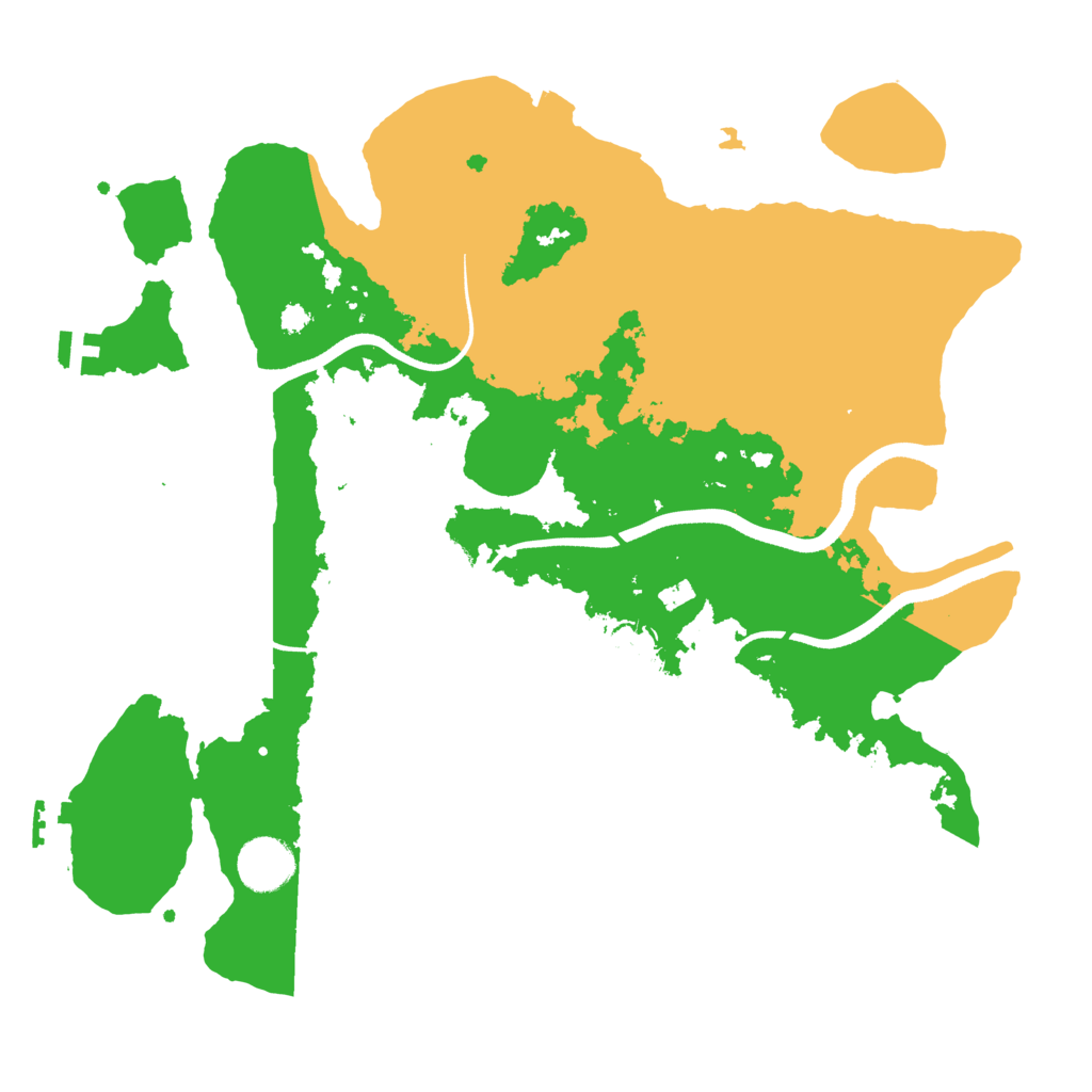 Biome Rust Map: Procedural Map, Size: 3500, Seed: 21231