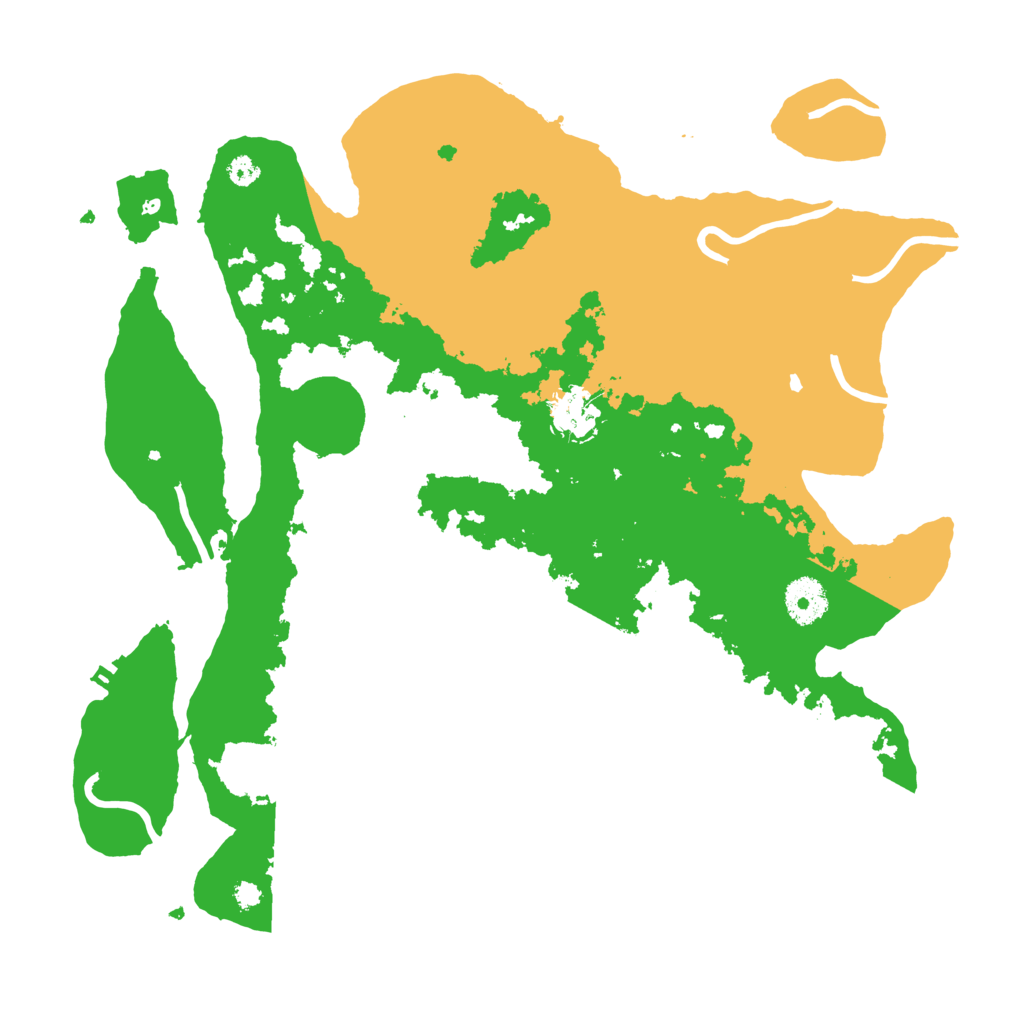 Biome Rust Map: Procedural Map, Size: 3500, Seed: 21231