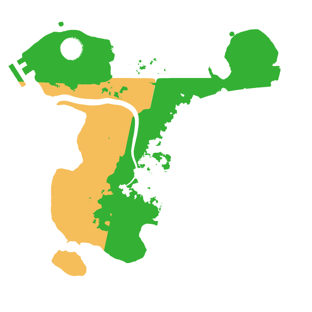 Biome Rust Map: Procedural Map, Size: 2500, Seed: 24019