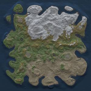 Thumbnail Rust Map: Procedural Map, Size: 4500, Seed: 954954, 20 Monuments