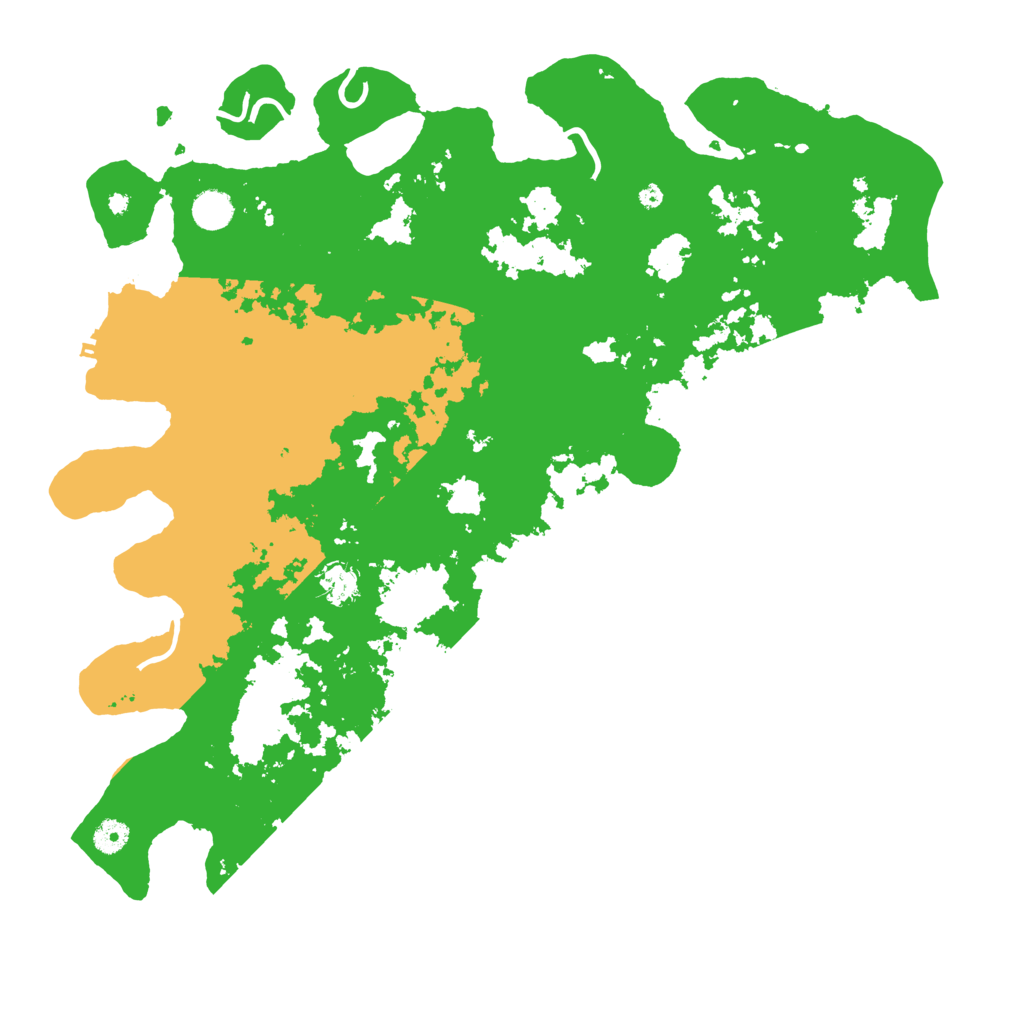 Biome Rust Map: Procedural Map, Size: 4500, Seed: 20070524