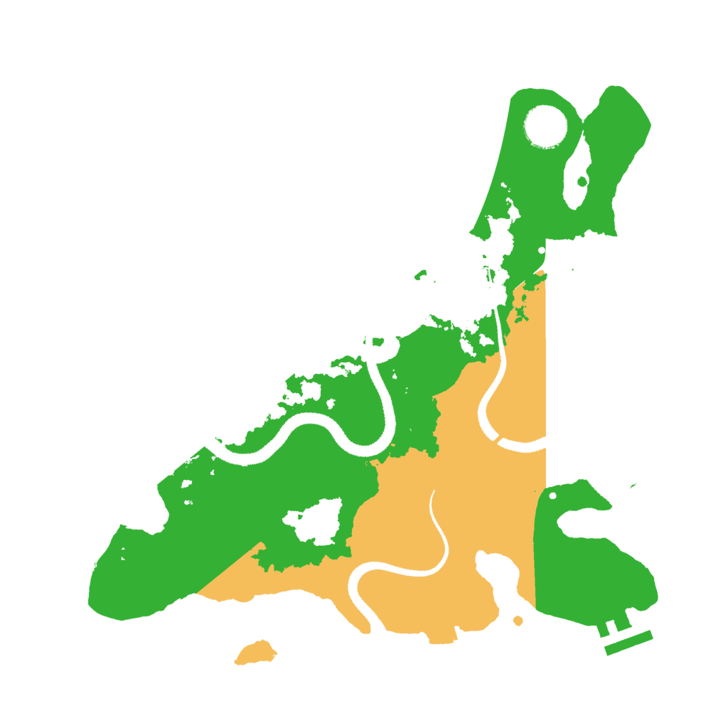 Biome Rust Map: Procedural Map, Size: 3000, Seed: 889270053