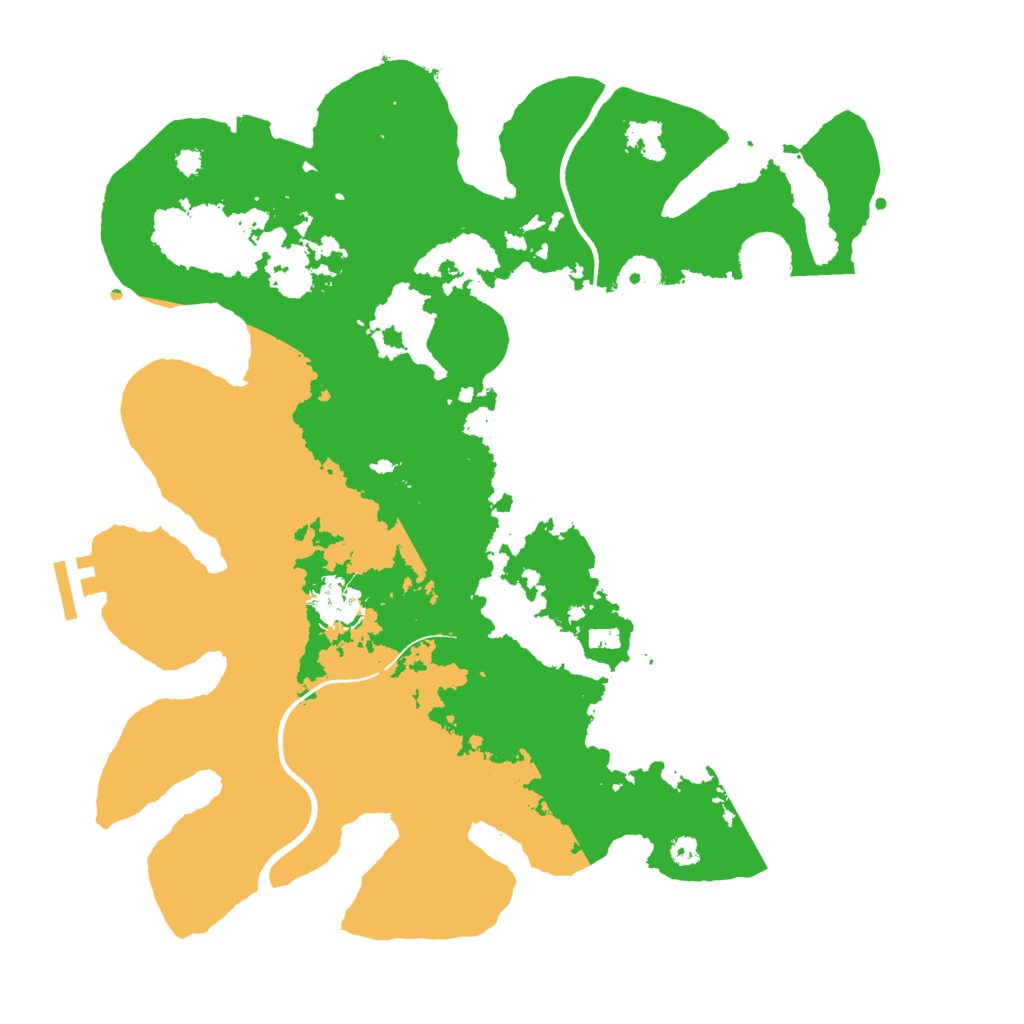 Biome Rust Map: Procedural Map, Size: 3500, Seed: 223708684