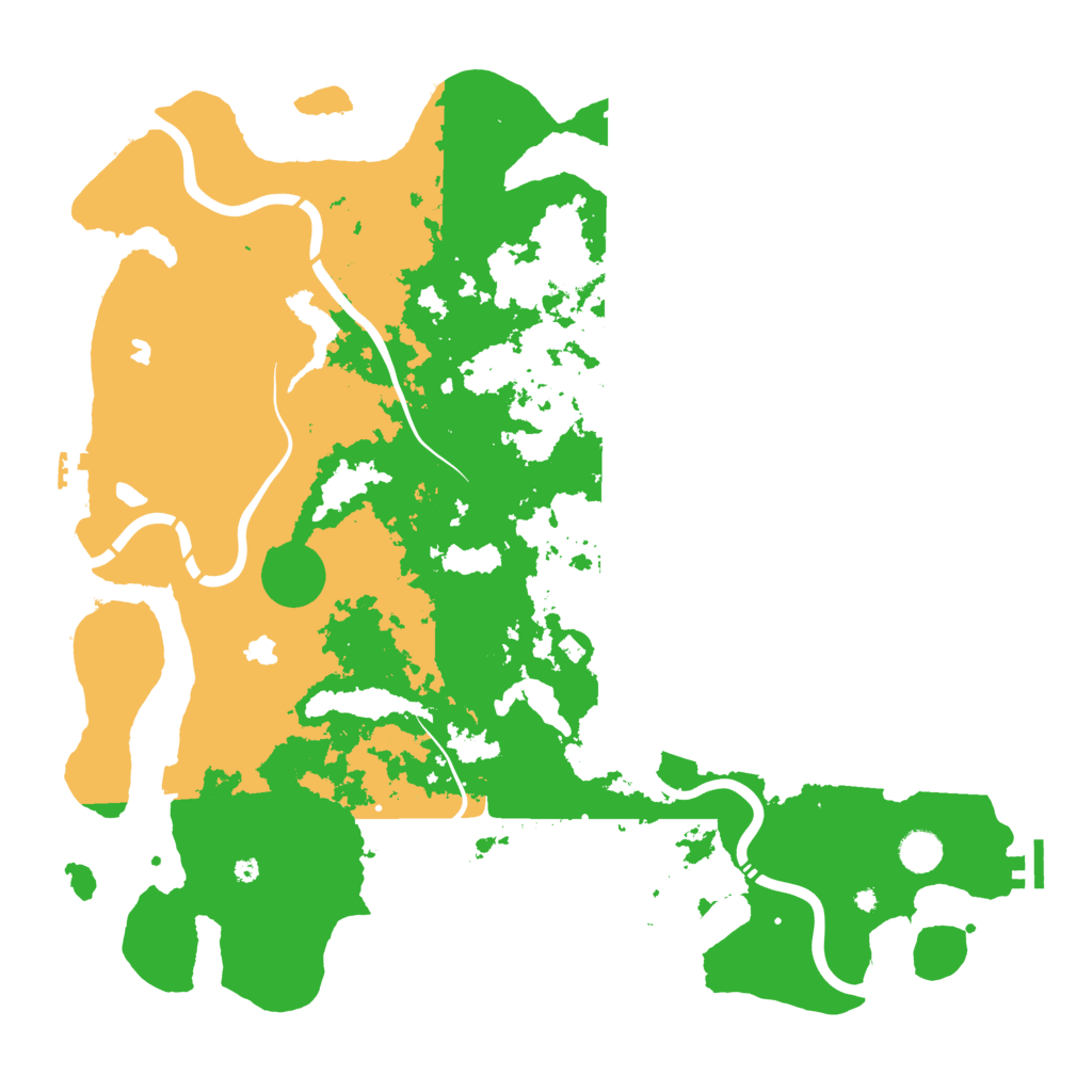 Biome Rust Map: Procedural Map, Size: 4500, Seed: 156538792