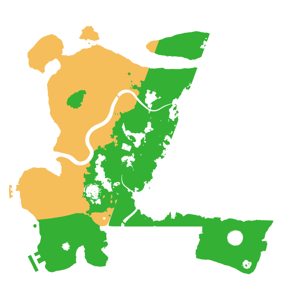 Biome Rust Map: Procedural Map, Size: 3500, Seed: 1824597209