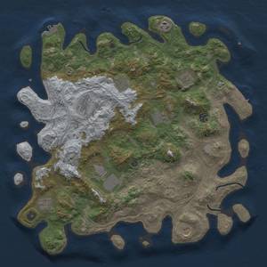 Thumbnail Rust Map: Procedural Map, Size: 4250, Seed: 154556, 20 Monuments