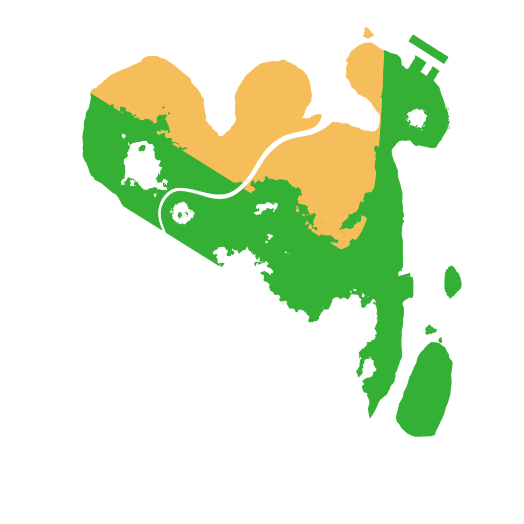 Biome Rust Map: Procedural Map, Size: 2500, Seed: 11203