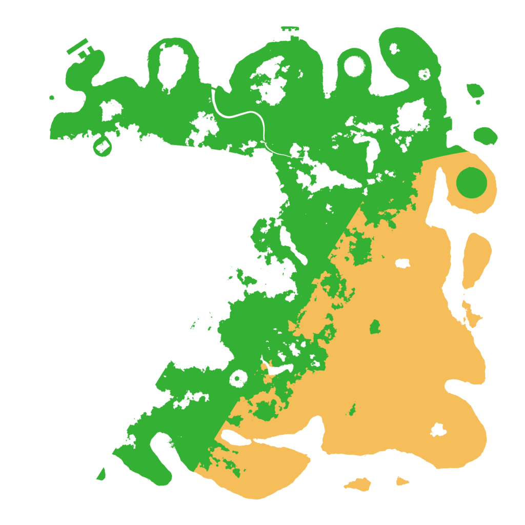 Biome Rust Map: Procedural Map, Size: 4500, Seed: 1256301352