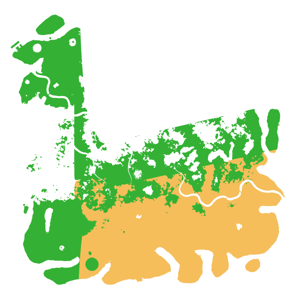 Biome Rust Map: Procedural Map, Size: 6000, Seed: 72662332