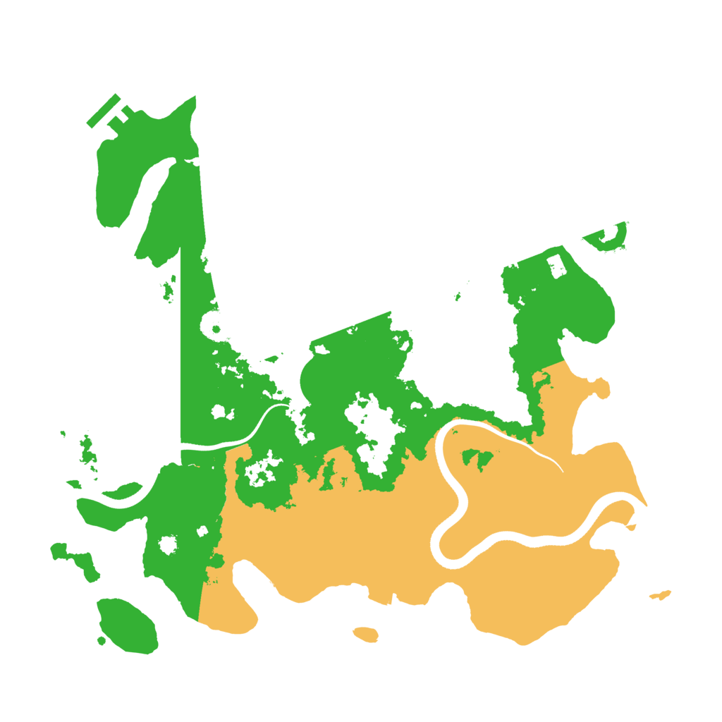 Biome Rust Map: Procedural Map, Size: 3500, Seed: 48514130