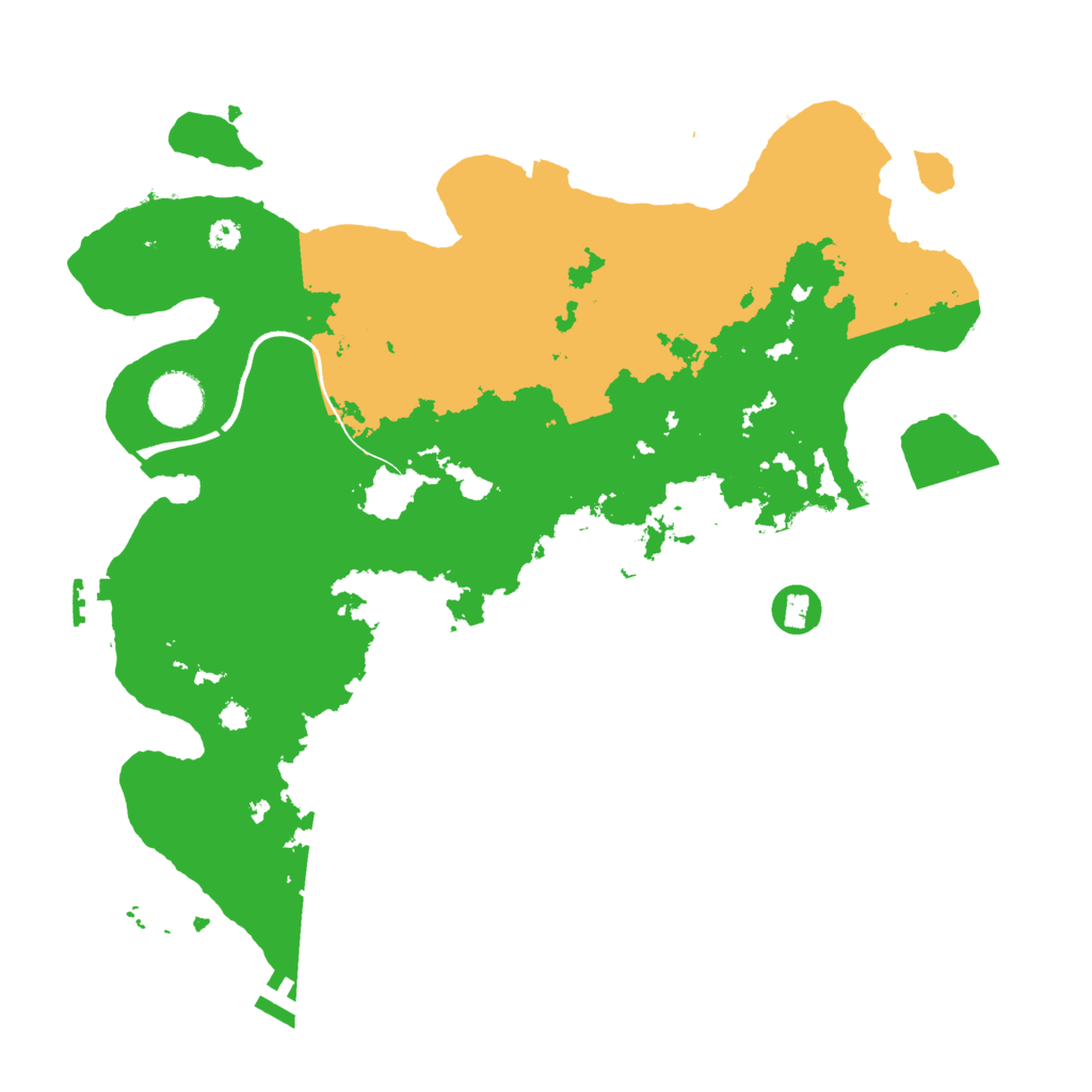 Biome Rust Map: Procedural Map, Size: 3500, Seed: 75441243